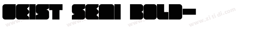 Geist Semi Bold字体转换